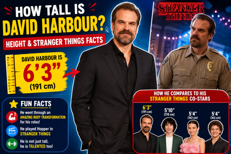 How Tall Is David Harbour? Height & Stranger Things Facts How Tall Is David Harbour
