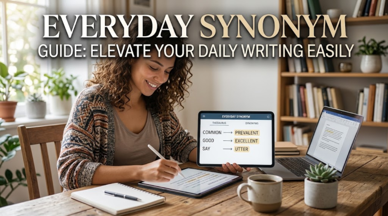 Everyday Synonym Guide: Elevate Your Daily Writing Easily Everyday Synonym
